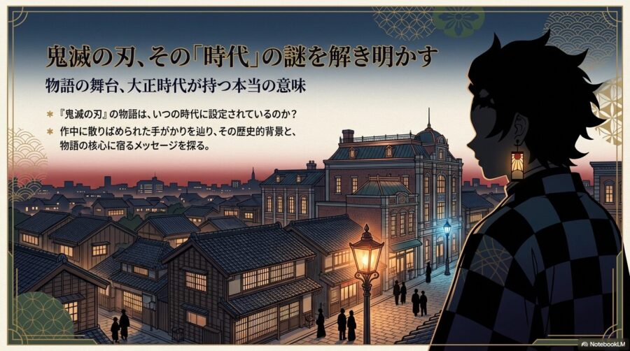 鬼滅の刃 時代は大正何年？物語の背景と心に響く名言（短いフレーズ）を考察