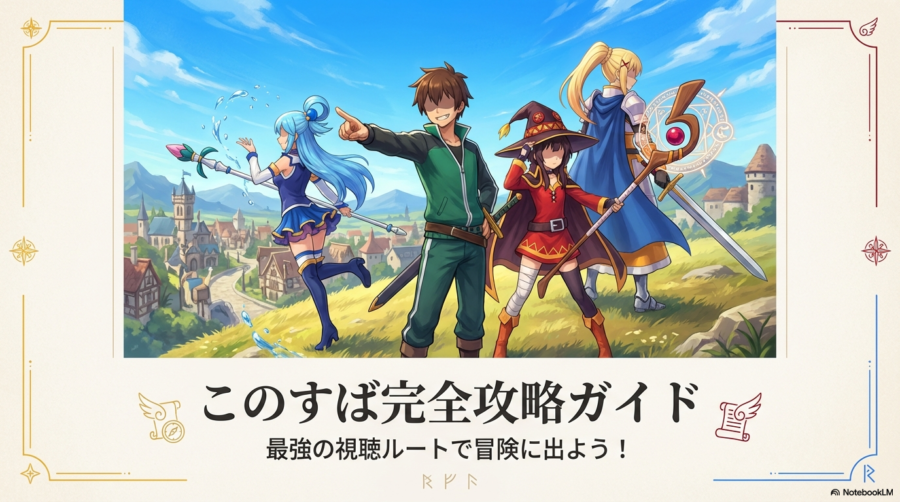 『この素晴らしい世界に祝福を』見る順番！全アニメ・映画を2025年最新版で解説！