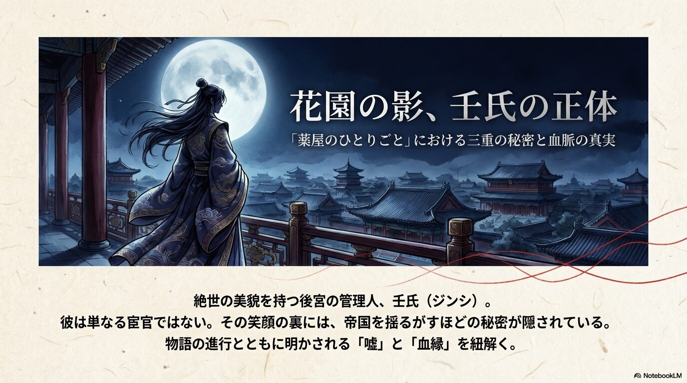 【薬屋のひとりごと】壬氏の正体は？年齢や両親（父親・母親）の秘密、帝や皇太后との関係をネタバレ解説！