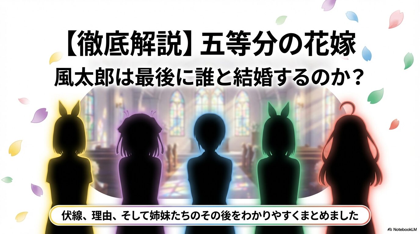 五等分の花嫁の結婚相手は誰？結末のネタバレと選ばれた理由を解説
