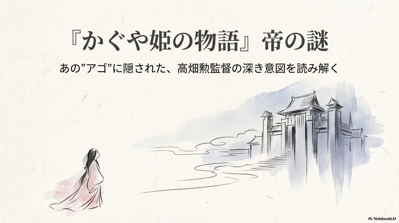 『かぐや姫の物語』の帝はなぜ気持ち悪い?アゴが長い理由や可愛い女の童の正体を解説