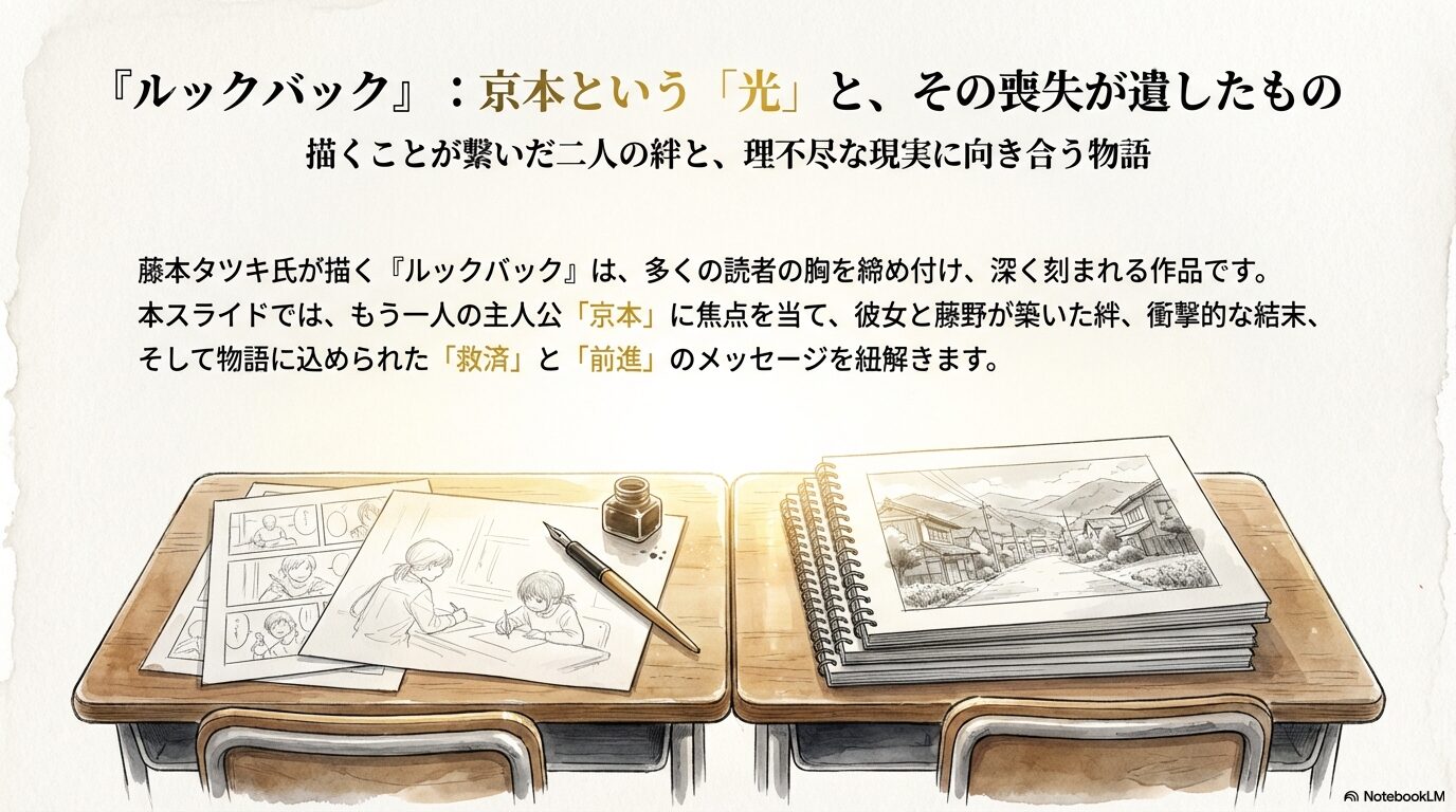映画『ルックバック』あらすじ解説｜京本の正体と衝撃の最期、4コマ漫画が繋いだ藤野との絆