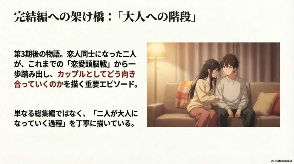 かぐや様は告らせたい 特別編 大人への階段 カップルとしての成長を描くエピソード